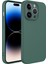 Apple iPhone 14 Pro Max Uyumlu Ardx Kamera Korumalı Mara Laaakan Kapak-Koyu Yeşil 1