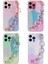 Apple iPhone 12 Pro Max Kılıf Simli Desenli El Askılı Tutacaklı Ardx Elsa Silikon Kapak-Pembe 2