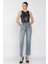 Kadın Kesik Paça Mom Jean Kot Pantolon P-00016348 2