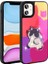 Apple iPhone 11 Kılıf Parlayan Kabartmalı Ikonik Figürlü Ardx Amas Silikon Kapak-Mor 1