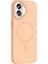 Apple iPhone 16 Kılıf Magsafe Şarj Özellikli Ardx Ruby Silikon Kapak - Desert Titanyum 5