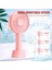 Taşınabilir Mini Fan 3 Hızlı 1200MAH Şarj Edilebilir Pembe (Yurt Dışından) 3