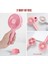 Taşınabilir Mini Fan 3 Hızlı 1200MAH Şarj Edilebilir Pembe (Yurt Dışından) 4