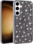 Samsung Galaxy S24 Kılıf Parlak Taşlı Tasarım Akav Pırlanta Kapak-Gri 4
