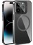 Apple iPhone 15 Pro Max Kılıf Magsafe Wireless Şarj Özellikli Standlı Ardx Klon Kapak-Gri 1