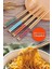 Pratik Yıkanabilir Kore Çin Yemek Çubuğu 10 Çift Desenli Bambu Chopstick 2