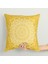 yellow Bohemian Mandala Çift Taraflı Kırlent Kılıfı 2 Adet 2