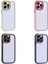 Apple iPhone 15 Pro Max Kılıf Kamera Korumalı Renkli Kenar ve Çerçeve Tasarımlı Ardx Vitamin Kapak-Derin Mor 3