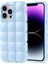 Apple iPhone 14 Pro Max Kılıf Parlak Esnek Silikon Ardx Dom Dom Kapak-Mavi 1