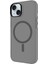 Apple iPhone 15 Plus Kılıf Ardx Magsafe Şarj Özellikli Buzlu Transparan C-Pro Sert Kapak-Pembe 3
