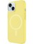 Apple iPhone 15 Plus Kılıf Ardx Magsafe Şarj Özellikli Buzlu Transparan C-Pro Sert Kapak-Pembe 5