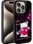 Apple iPhone 15 Pro Kılıf Parlayan Kabartmalı Ikonik Figürlü Ardx Amas Silikon Kapak-Siyah 1
