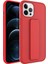 Apple iPhone 12 Pro Max Uyumlu Ardx Qstand Kapak-Kırmızı 1