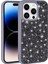 Apple iPhone 14 Pro Kılıf Parlak Taşlı Tasarım Ardx Pırlanta Kapak-Beyaz 5