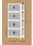 Katlanabilir Modüler Dolap 4 Lü 54 cm x 31,7 cm x 127 cm 3