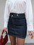 Çapraz Bel Detaylı Mini Denim Etek 2