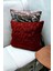 Bohem Dekoratif Yastık Kılıfı Kırlent Kılıfı 43 x 43 cm Bordo Etnik Dsn 3