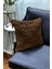Bohem 4'lü Dekoratif Yastık Kılıfı Kırlent Kılıfı 43 x 43 cm Kahverengi Zikzak Dsn 4