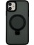 Apple iPhone 11 Uyumlu Manyetik Standlı Seri Arka Koruma Kılıf 1