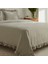 Pure Ruffle %100 Pamuk King Size Nevresim Takımı Adaçayı 4