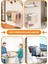 Breezedry 70CM Duvara Monte Yer Tasarruflu ve Pratik Akordiyon Çamaşır Askısı-70 cm Beyaz 5