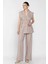 Kadın Bel Kuşaklı Yelek Pantolon Ikili Takım P-00016294 1