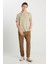 Relaxed Fit Geniş Kesim Yumuşak Dokulu Bej Gömlek 3