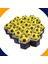 Audi A3 Sedan 2013-2024 Model Sarı Lacivert Top Kabartmalı Bijon Kapağı Set (17MM Somun Tüm Araçlar) 4