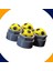 Audi A3 Sedan 2013-2024 Model Sarı Lacivert Top Kabartmalı Bijon Kapağı Set (17MM Somun Tüm Araçlar) 5