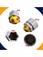 Skoda Yeti 2010-2017 Modelleri Sarı Kırmızı Top Kabartmalı Bijon Kapağı Set (17MM Somun Tüm Araçlar) 3