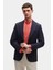 Ds Damat Slim Fit Lacivert Örme Kumaş Ceket 2