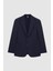 Ds Damat Slim Fit Lacivert Örme Kumaş Ceket 5