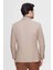 Ds Damat Regular Fit Bej Armürlü Çift Yırtmaçlı Yünlü Blazer Kumaş Ceket 4