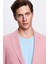 Slim Fit Gül Kurusu Armürlü Uçan Blazer Kumaş Ceket 2