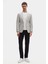 Ds Damat Slim Fit Gri Düz Kumaş Ceket 4