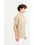 Bisiklet Yaka Baskılı %100 Pamuk Oversize Erkek T-Shirt 4