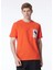 Bisiklet Yaka Göğsü Baskılı %100 Pamuk Oversize Erkek T-Shirt 1