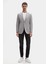 Ds Damat Regular Fit Gri Düz Kumaş Ceket 4