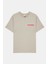 Bisiklet Yaka Göğsü Garni ve Baskı Detaylı Erkek T-Shirt 1