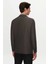 Slim Fit Antrasit Armürlü Kumaş Ceket 3