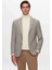 Ds Damat Slim Fit Gri Armürlü Kumaş Ceket 2