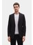 Ds Damat Slim Fit Siyah Çizgili Kumaş Ceket 4