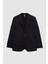 Ds Damat Slim Fit Siyah Çizgili Kumaş Ceket 5
