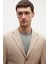 Ds Damat Slim Fit Bej Diyagonel Kumaş Ceket 2