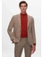 Ds Damat Slim Fit Vizon Armürlü Kumaş Ceket 2