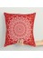 red Bohemian Mandala Çift Taraflı Kırlent Kılıfı 2 Adet 4