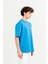 Bisiklet Yaka Göğsü Baskılı Overize Basic Erkek T-Shirt 4