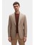 Ds Damat Regular Fit Bej Düz Kumaş Ceket 1