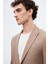 Slim Fit Vizon Armürlü Uçan Blazer Kumaş Ceket 3