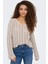 Kadın Regular Fit V Yaka Bej Örme Kazak - 15339529 1